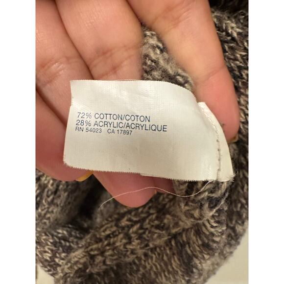 Gap XS Brown Marled Knit Sleeveless Belted Cardigan Sweater Wrap Vest Womens Y2K - Picture 5 of 6